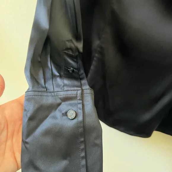 Ralph Lauren Black Silk Blouse - Picture 5 of 10